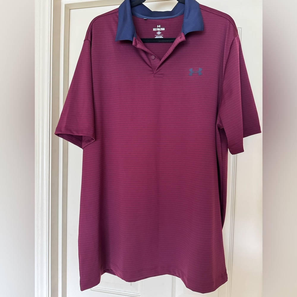 Under Armour Men's Maroon Polo Shirt